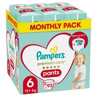 Plienkové nohavičky Pampers Premium Care Veľkosť 6 93 ks