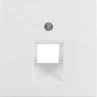 Płytka czołowa do gniazda internetowego Hager / Berker 14071909 biała