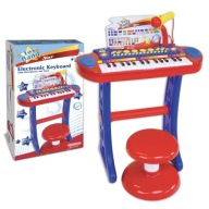 Bontempi 13 3240 Pianinko elektroniczne z mikrofonem i stołkiem, 31