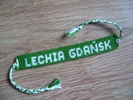 Bransoletka z muliny Lechia Gdańsk rękodzieło!