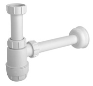 Syfon umywalkowy butelkowy niski 1 1/4" x 32 mm biały | MCALPINE HC2