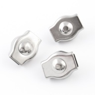 Zacisk SIODEŁKOWY POJEDYNCZY NIERDZEWNY INOX Kwasoodporny 3mm 20szt.