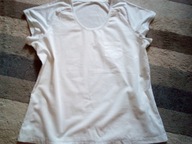 Biała bluzka z kieszonką roz 42-44