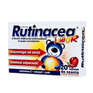 Tabletki do ssania Aflofarm Rutinacea Junior wieloowocowe 20 szt.