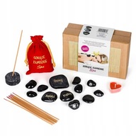 Zestaw gorących kamieni do masażu , romantyczne spa zestaw prezentowy