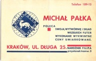 KRAKÓW ULICA DŁUGA 25 PAŁKA FUTRA OKUPACJA GG 1941