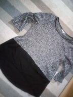 House czarna bluzka tunika roz40-42jak nowa