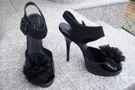 JAEGER nr 41 eleganckie i sexy sandałki skóra nowe