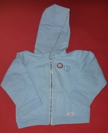 błękitna bluza zapinana wiosna lato 86-92 18m+
