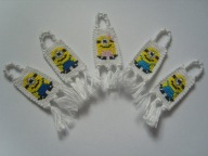 Breloczek z muliny MINIONEK MINIONKI rękodzieło!