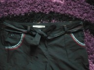 SPODNIE CZARNE PASEK ROZ 50