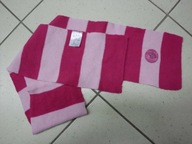 Szalik dziewczęcy w różowe paski