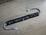 Bransoletka Taco Hemingway data rękodzieło!
