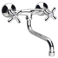 Bateria kuchenna ścienna Ferro Retro srebrny