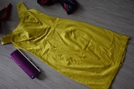 WŁOSKA SUKIENKA ŻÓŁTA LETNIA_34/36