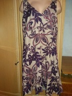 Sukienka Papaya 42 44 len na podszewce jak nowa