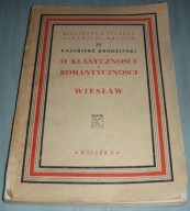 O klasyczności i romantyczności Brodziński 1948