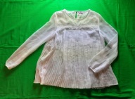 Zwiewna, plisowana półprzezroczysta bluzka F&F