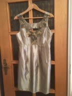 SUKIENKA NOWA PIED A TERRE (M-L) ZŁOTO-BEŻ HAFT