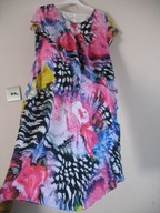 PRIMA SUKIENKA W KWIATY dół asym. 40 + gratis