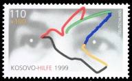 Niemcy 1999 Znaczek 2045 ** gołąb pokój Kosowo