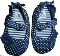 BUTY BUCIKI BALERINY KOKARDKI J NOWE 9-12 M-CY
