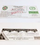 bilet ZAGŁĘBIE Sosnowiec - POLONIA Bytom 04.11.00