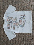 COOL CLUB T-shirt dziecięcy biały z napisami