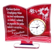 STATUETKA PODZIĘKOWANIA DLA RODZICÓW ZEGAR ŚLUB