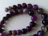 H2- AGAT PURPUROWY - kula - 10mm - 12sztuk