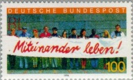 Niemcy 1994 Znaczek 1725 ** imigranci integracja