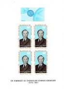 Mauretania - Konrad Adenauer - Mi. bl.4 **