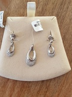 kolczyki + zawieszka *srebro cyrkoniami * NOWE