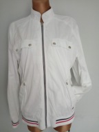 piekna BIALA kurtka DLUZSZA BOMBERKA 38 40