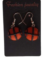 KOLCZYKI Z MODELINY PIŁKA DO KOSZYKÓWKI JORDAN