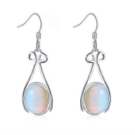 Kolczyki akrylowe - owal