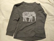 Bluza szara z zameczkami około 140