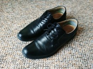 Półbuty męskie skórzane czarne wiązane f. WOJAS