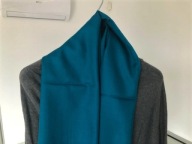 wiosenny szalik wełna 100% , Zalando niebieski