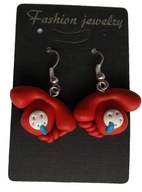 KOLCZYKI Z MODELINY SMIESZNY TELEFON WISZĄCY FIMO