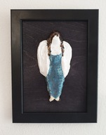 Anioł obrazek ceramiczny na ścianę