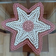 Serwetka 6-ramienna - śr. 31 cm - RĘKODZIEŁO