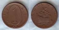 Porcelanowa moneta miasta GOLENIOW - 1 Mark 1921