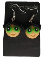 KOLCZYKI Z MODELINY FIMO ATOMÓWKA Z BAJKI POSTACIE