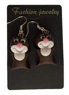 KOLCZYKI Z MODELINY MARLENKA Z MADAGASKARU BAJKA