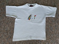T-shirt dziecięcy biały z aplikacją f.KIDS TCF