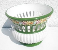 Patera na owoce porcelanowa ITALY 0982/16, zdobiona, unikat