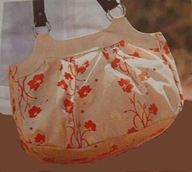 Yves Rocher - beżowa torebka damska w KWIATY 