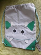 Plecak-worek szaro turkusowy Home&you