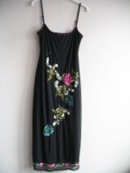 KAREN MILLEN SUKIENKA cekiny wzór w kwiaty 38